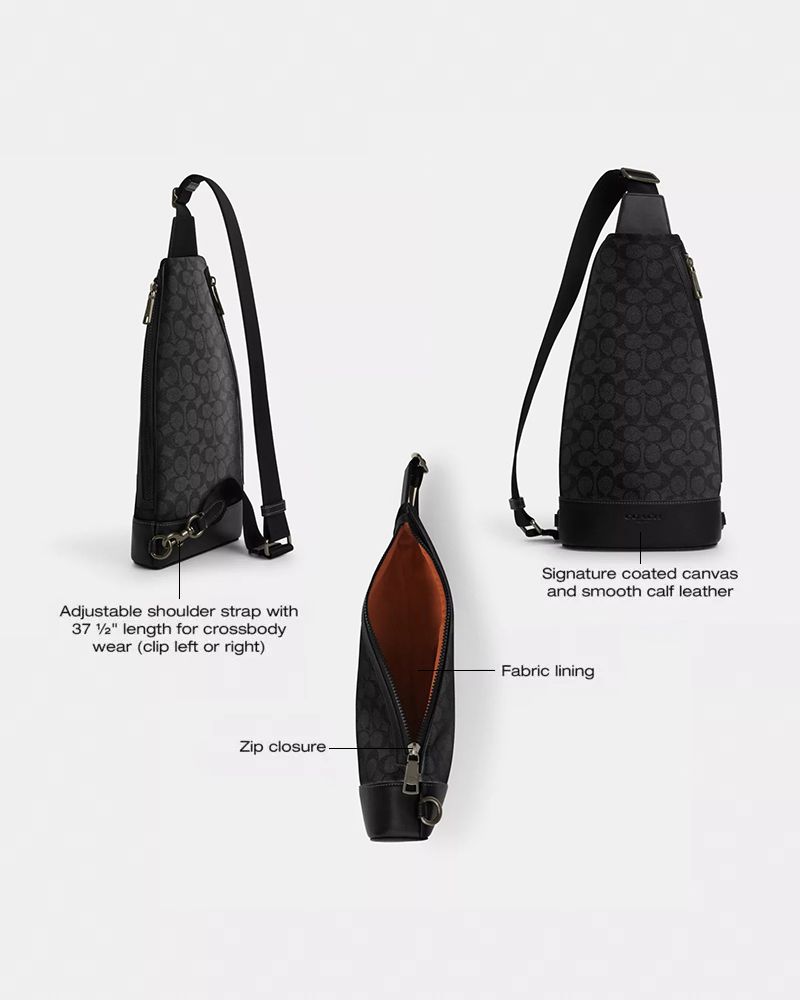 Dominic Sling Pack In Signature Canvas | Bags | Coach | COACH®