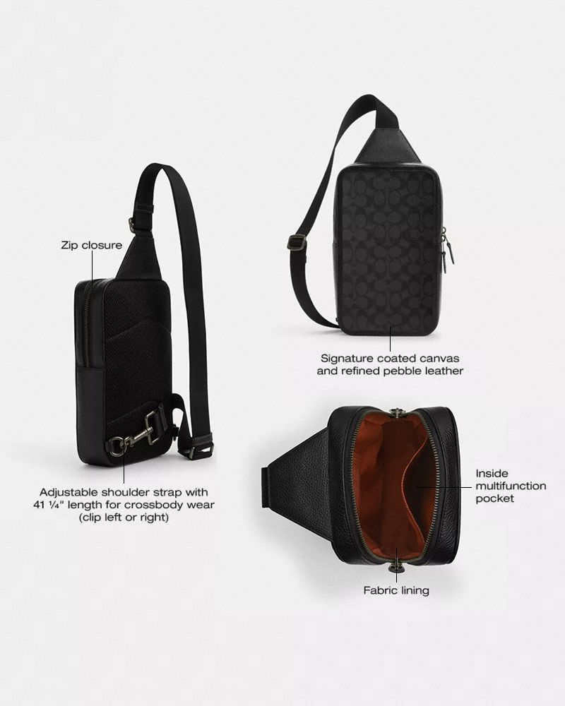 COACH コーチ SULLIVAN／サリバンメッセンジャーショルダーバッグ／茶 Sullivan Pack In Signature Canvas | Bags | Coach | COACH®