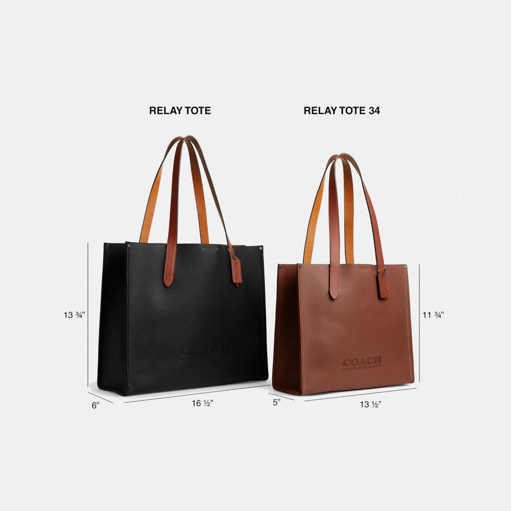 Coach Relay Leather Tote Bag - Farfetch