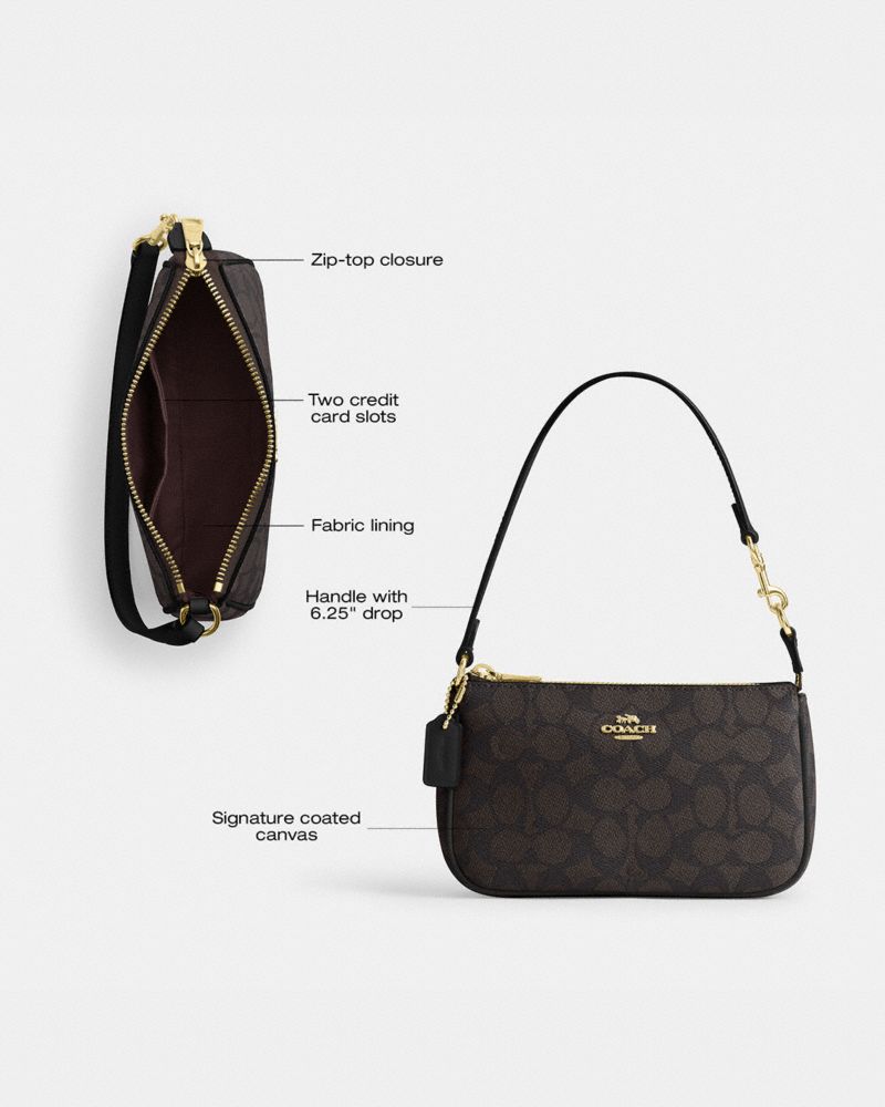 COACH®,Nolita 19 In Blocked Signature Canvas,Canvas,Shoulder Bag,Color Block,Casual,Beige,Collection