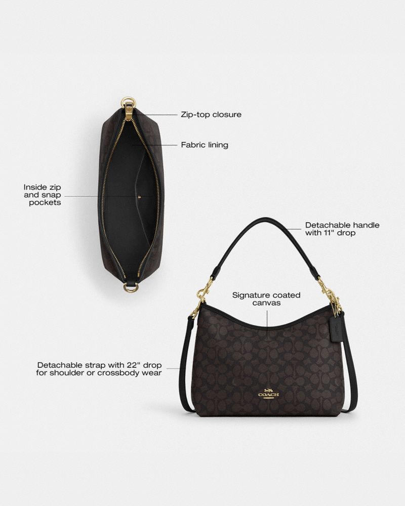 COACH® Outlet | Laurel Shoulder Bag In Signature Canvas