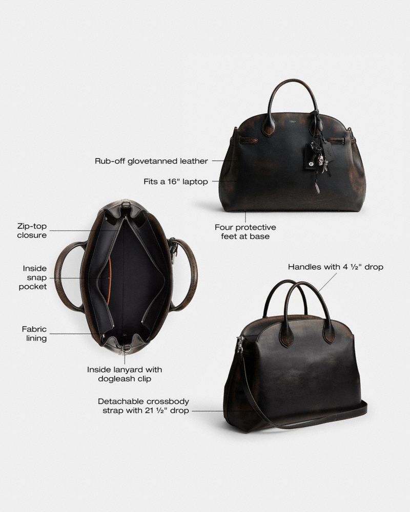 Soft Empire Carryall Bag 48 In Loved Leather | Bags | Coach  display picture 1
