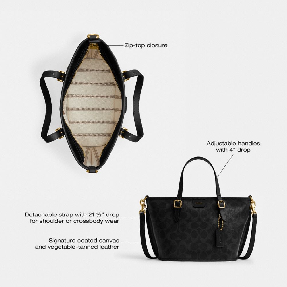 Taxi Tote Bag 21 In Signature Canvas | Bags | Coach | COACH®