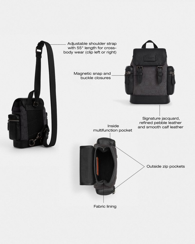 Sprint Sling Pack In Signature Jacquard | COACH®