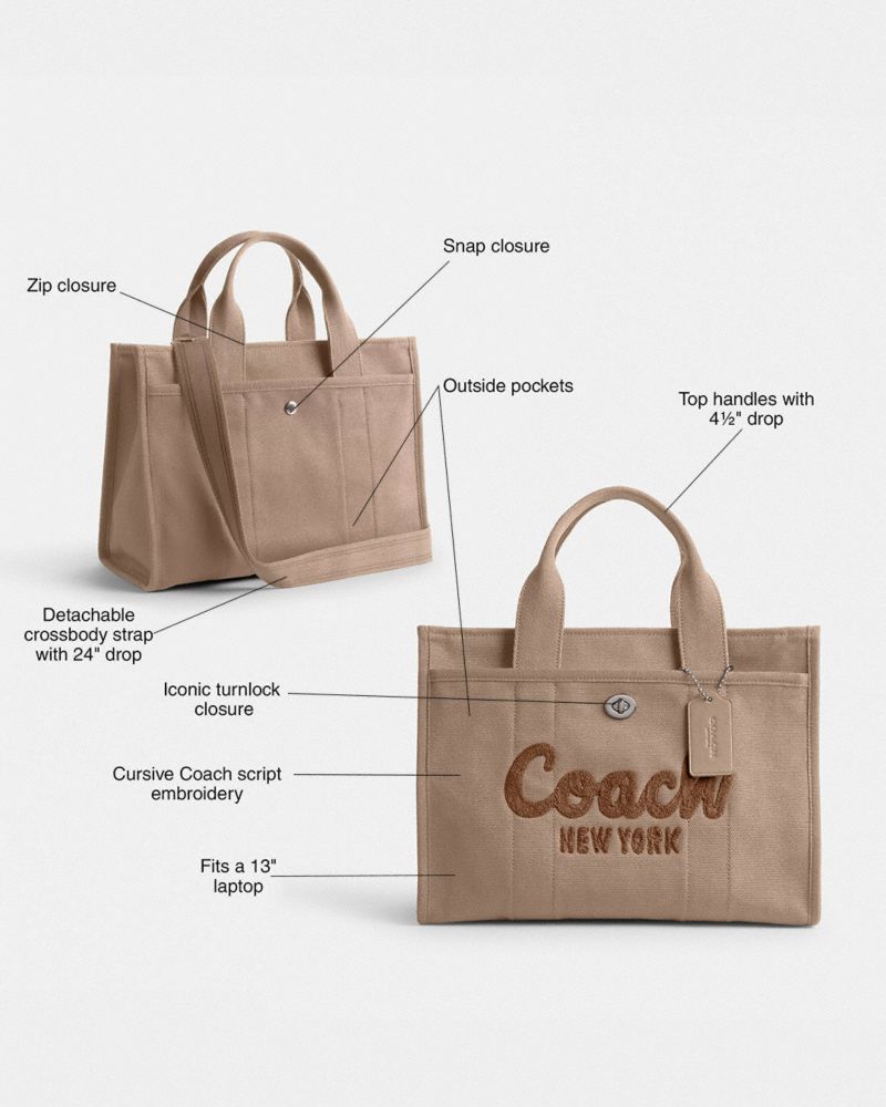 COACH Cargo Tote 2way Carryall Bag ベジタブル COACH Cargo Tote
