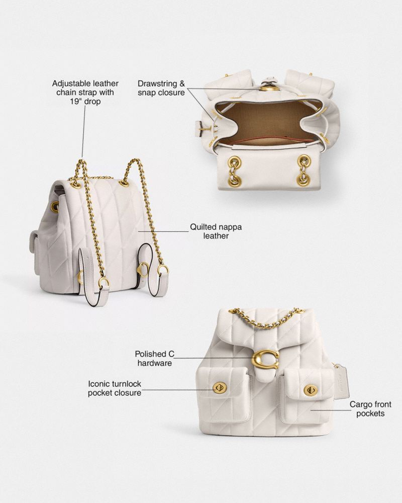 COACH® Outlet | Tabby Backpack With Pillow Quilting display picture 3