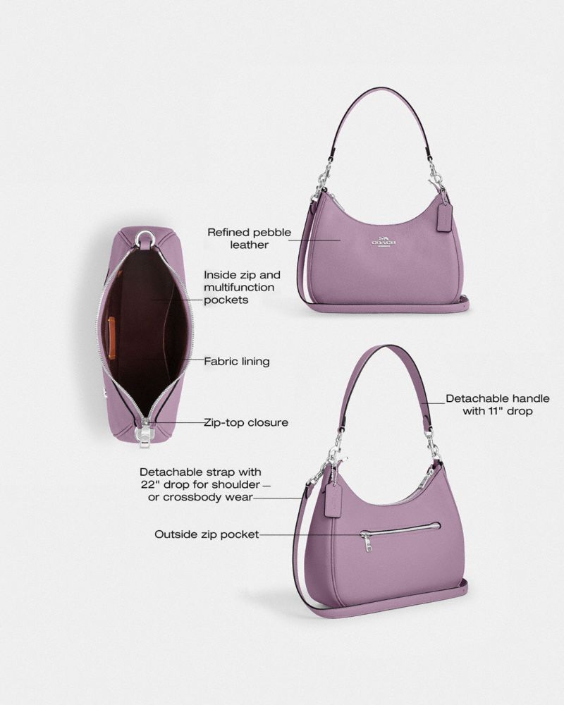 COACH® Outlet | Teri Hobo Bag In Signature Canvas With Stripe