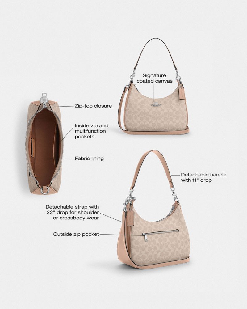 Teri Hobo Bag In Signature Canvas | Bags | Coach | COACH®