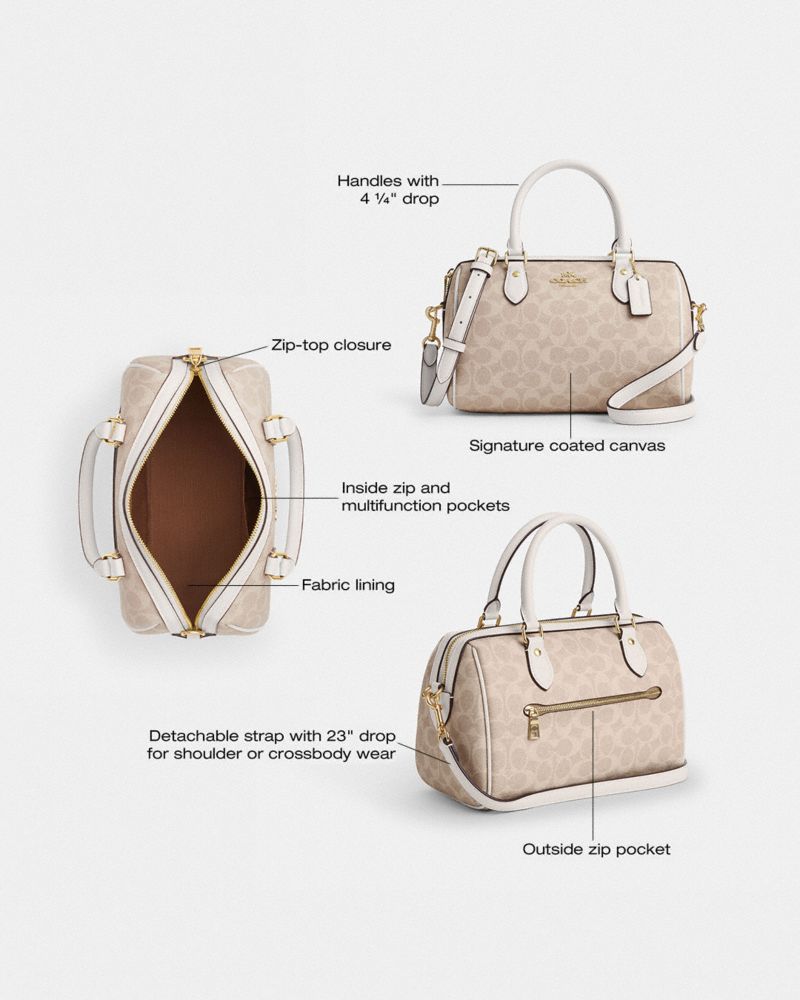Rowan Satchel Bag In Signature Canvas | Bags | Coach | COACH®