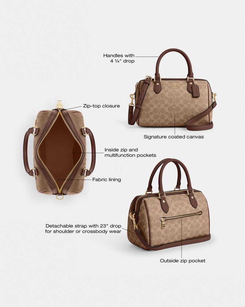 Rowan Satchel Bag In Signature Canvas | Bags | Coach | COACH®