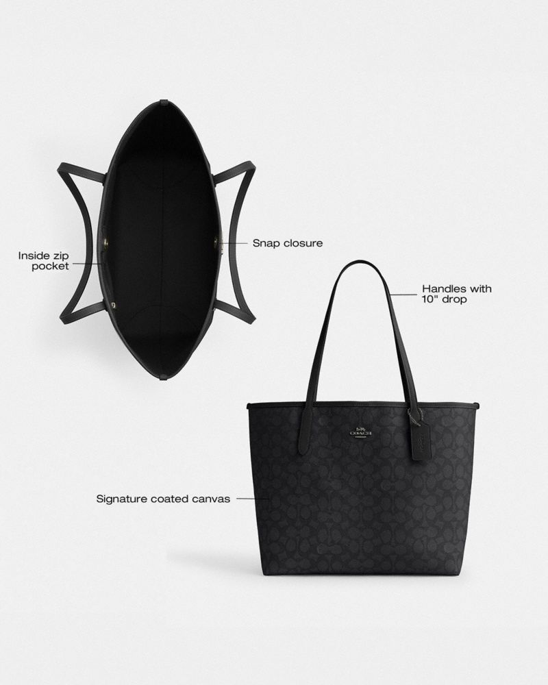 City Tote Bag In Signature Canvas | Bags | Coach | COACH®