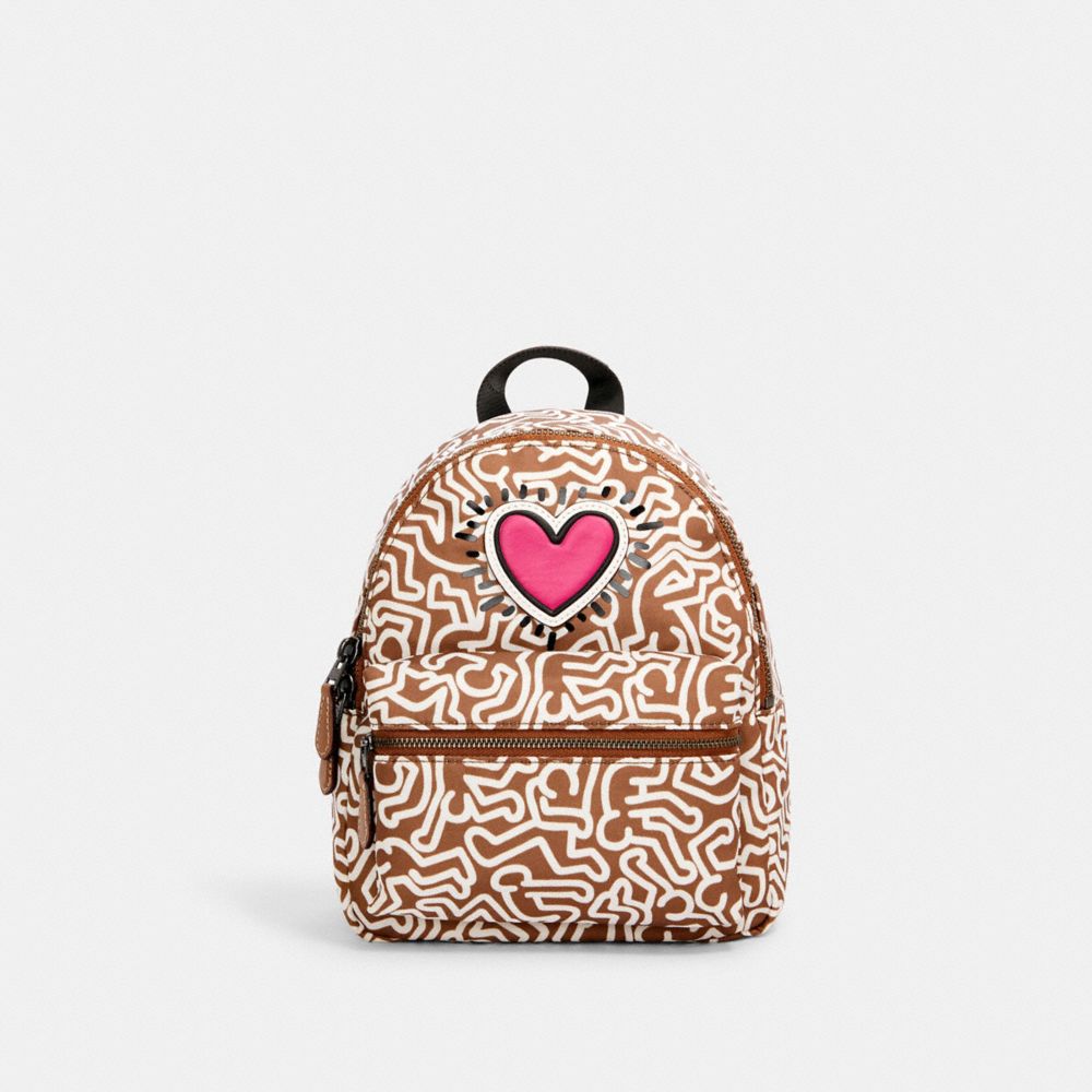 COACH Outlet Keith Haring Mini Charlie Backpack With Graphic Print