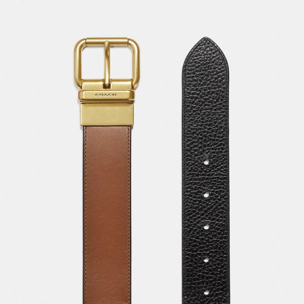 Wide Jeans Buckle Cut To Size Reversible Belt