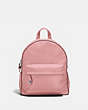 COACH®,CAMPUS BACKPACK,Leather,Medium,Silver/Peony,Front View