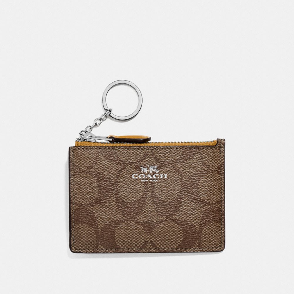 COACH® Outlet | Mini Skinny Id Case In Signature Canvas