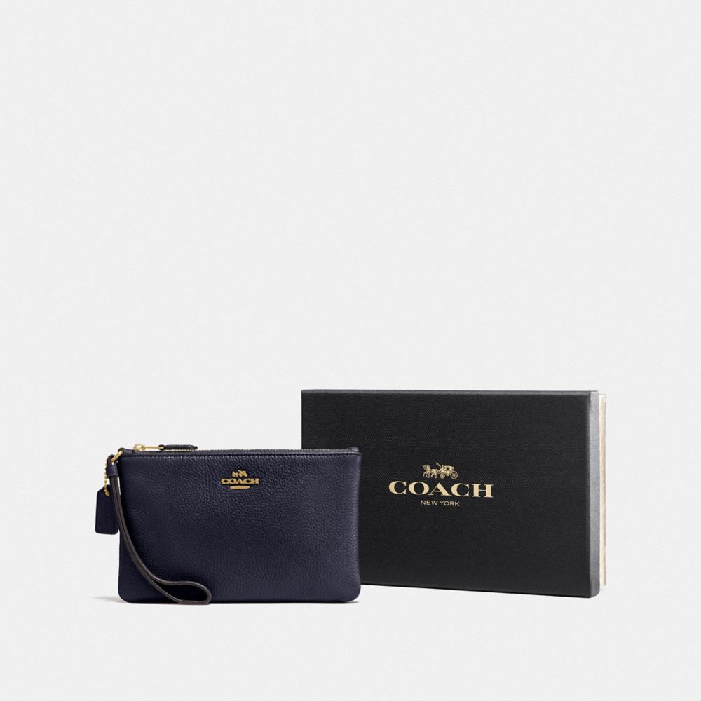 Coach small wristlet black hotsell