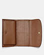 COACH®,CHECKBOOK WALLET,PU Split Leather,Gold/Saddle 2,Inside View,Top View