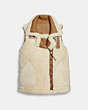 COACH®,REVERSIBLE SHEARLING VEST,Shearling,NATURAL/IVORY,Angle View
