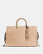 COACH®,ROGUE 39,Pebbled Leather,Medium,Black Copper/Beechwood,Front View