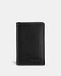 COACH®,BOXED BIFOLD CARD CASE,Black,Front View