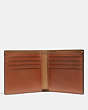 COACH®,DOUBLE BILLFOLD WALLET,Saddle,Inside View,Top View