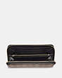 COACH®,ACCORDION WALLET IN SIGNATURE LEATHER,Leather,Saddle,Inside View,Top View