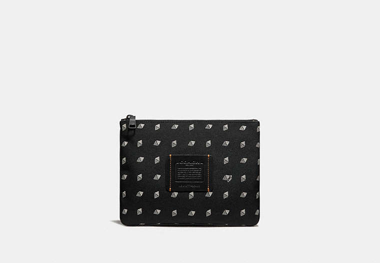 Multifunctional Pouch With Dot Diamond Print