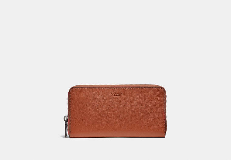 COACH®,ACCORDION WALLET,Leather,Mini,GINGER,Front View