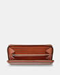 COACH®,ACCORDION WALLET,Leather,Mini,GINGER,Inside View,Top View