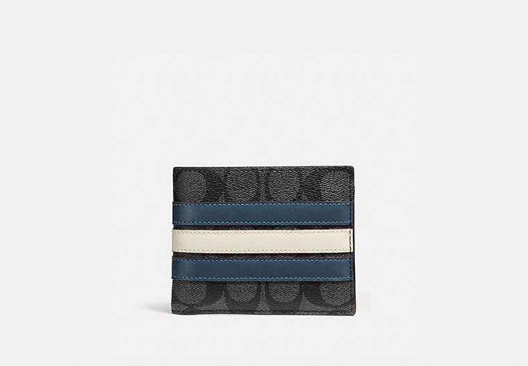 3 In 1 Wallet In Signature Canvas With Varsity Stripe