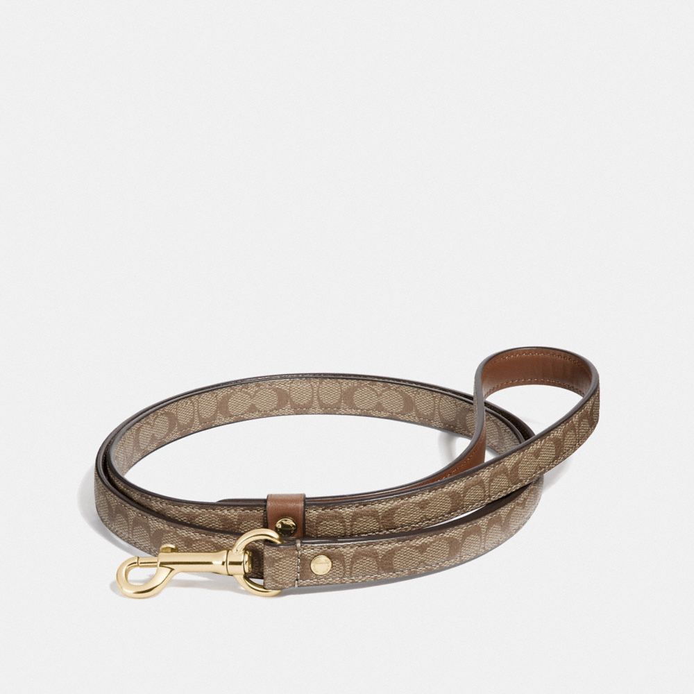 Small Pet Leash In Signature Crossgrain Leather