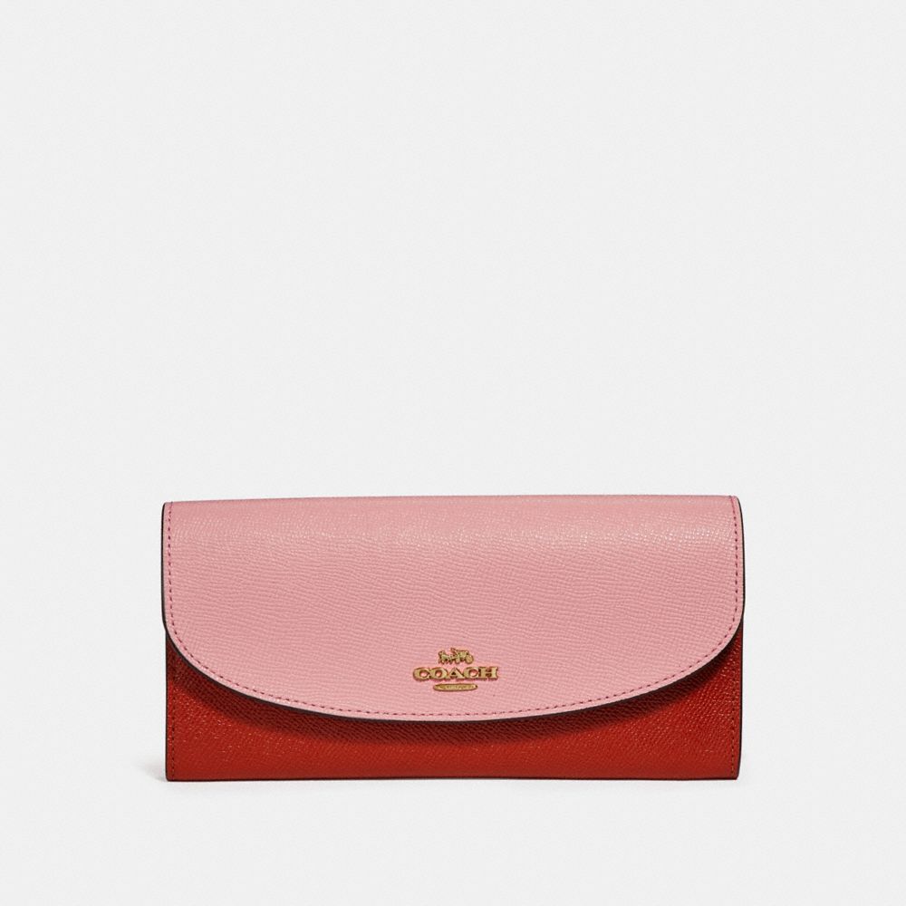 Slim Envelope Wallet In Colorblock