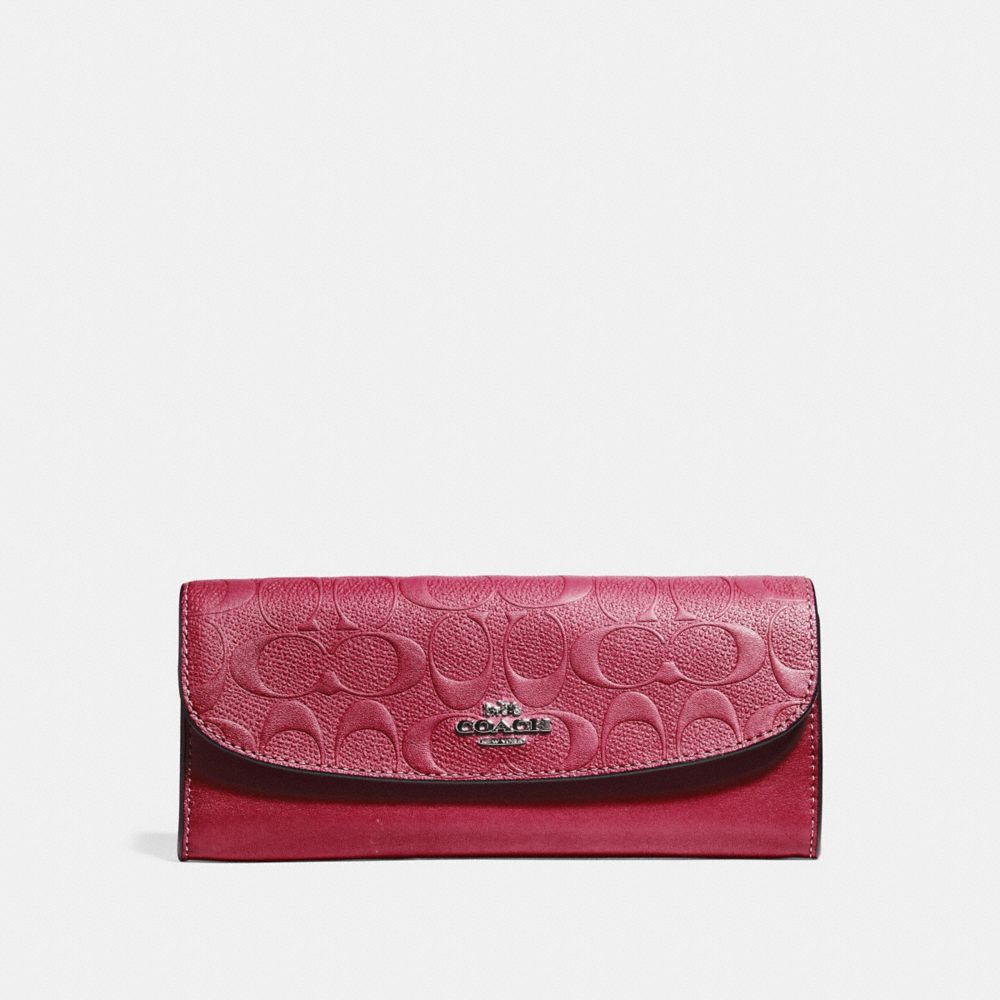Soft Wallet In Signature Leather