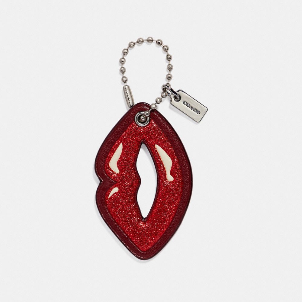 Glitter Lips Bag Charm