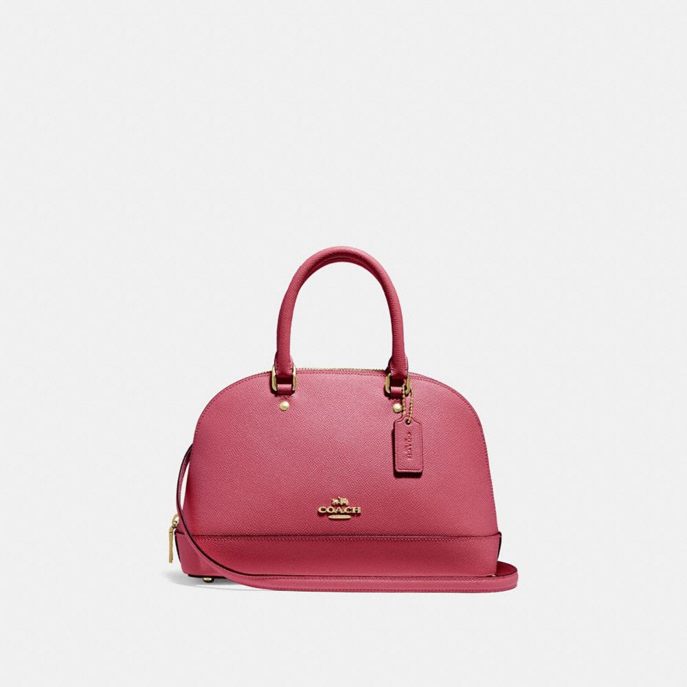 Cartable mini sierra cloth satchel Coach Pink in Cloth - 17847929