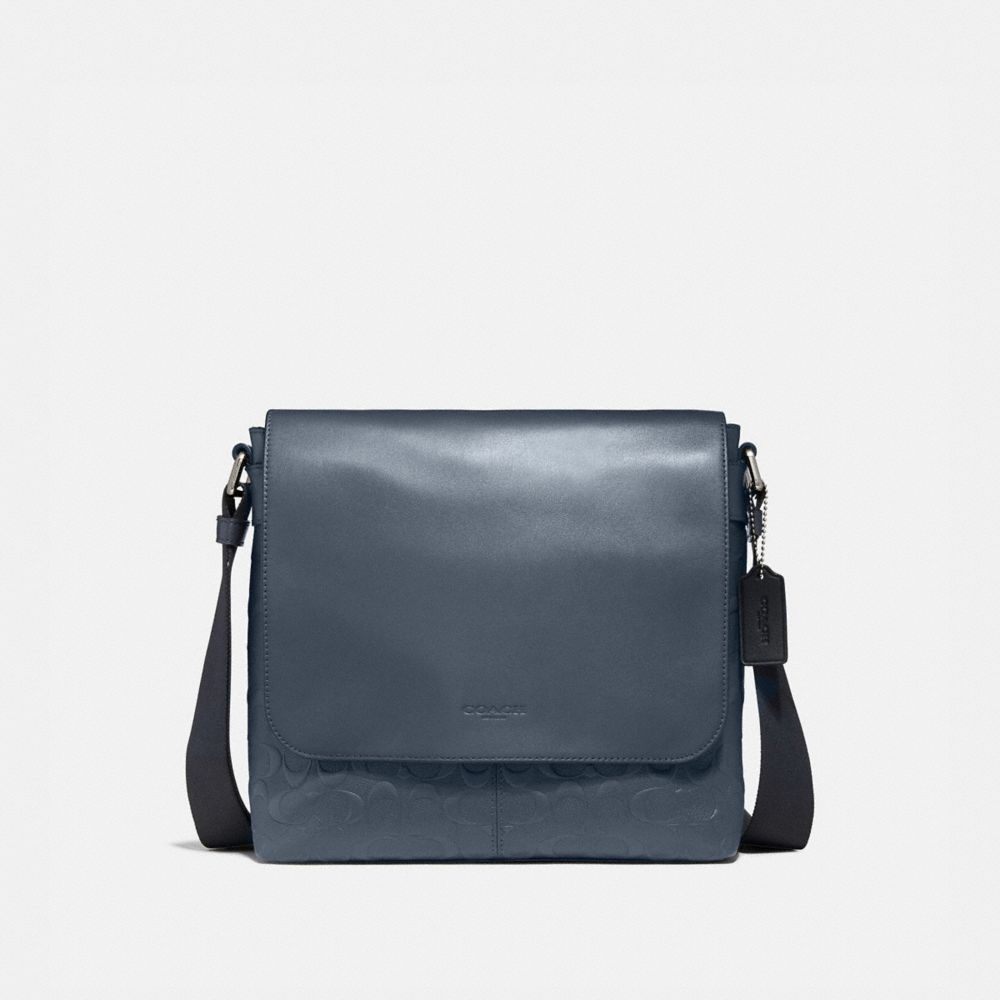COACH® Outlet | Charles Small Messenger In Signature Leather