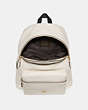 COACH®,CHARLIE BACKPACK,Leather,Medium,Gold/Chalk,Inside View,Top View