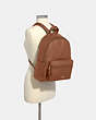 COACH®,CHARLIE BACKPACK,Leather,Medium,Gold/Saddle 2,Alternate View