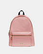 COACH®,CHARLIE BACKPACK,Leather,Medium,Gold/Pink Petal,Front View