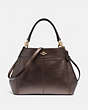 COACH®,SMALL LEXY SHOULDER BAG,Leather,Medium,Gold/BRONZE,Front View