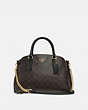 COACH®,SAGE CARRYALL IN SIGNATURE CANVAS,pvc,Large,Gold/Brown Black,Front View