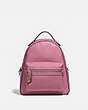 COACH®,CAMPUS BACKPACK WITH RIVETS,Leather,Medium,Brass/Rose,Front View
