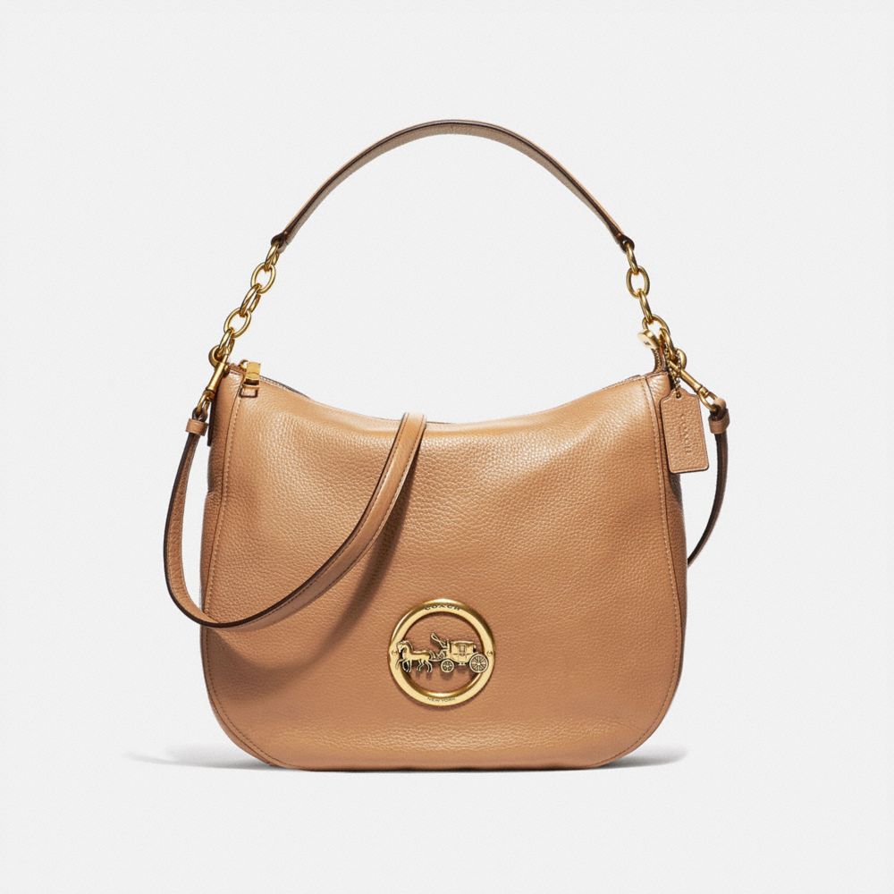 COACH®,Elle Hobo,,Front View