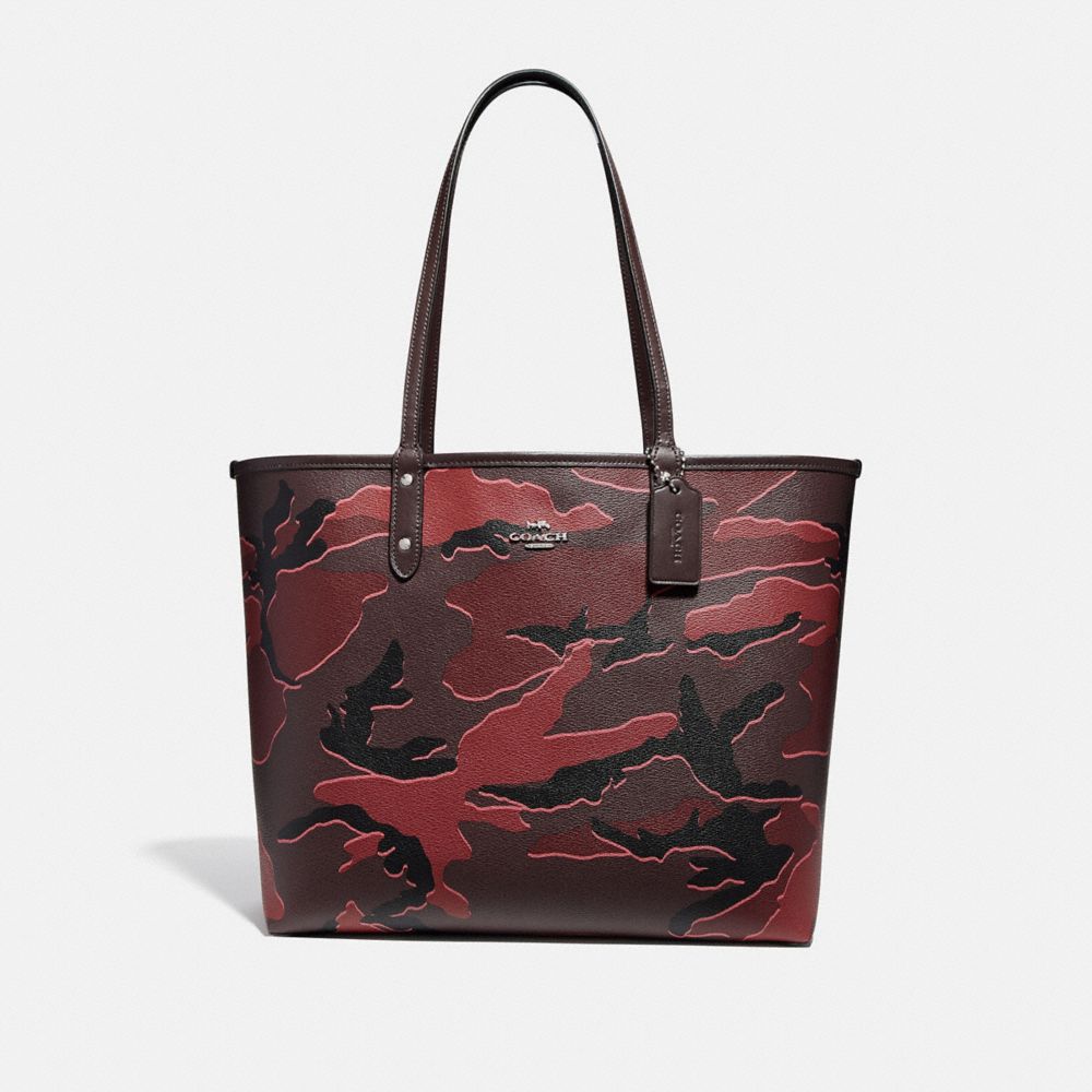 COACH® Outlet  Reversible City Tote With Wild Camo Print