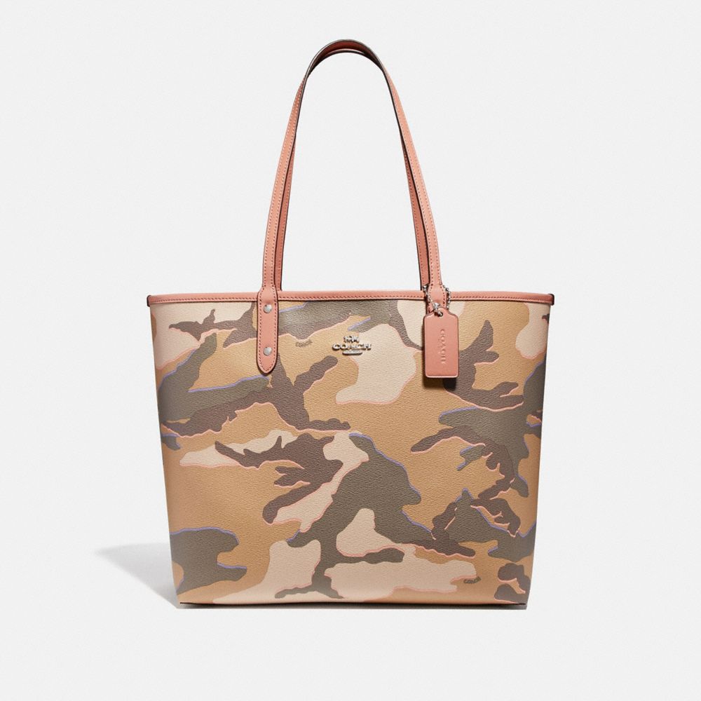 Coach Reversible City Tote in Camo Signature Print