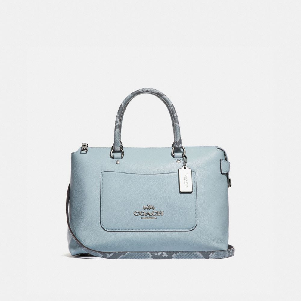 Coach pebble discount leather emma satchel