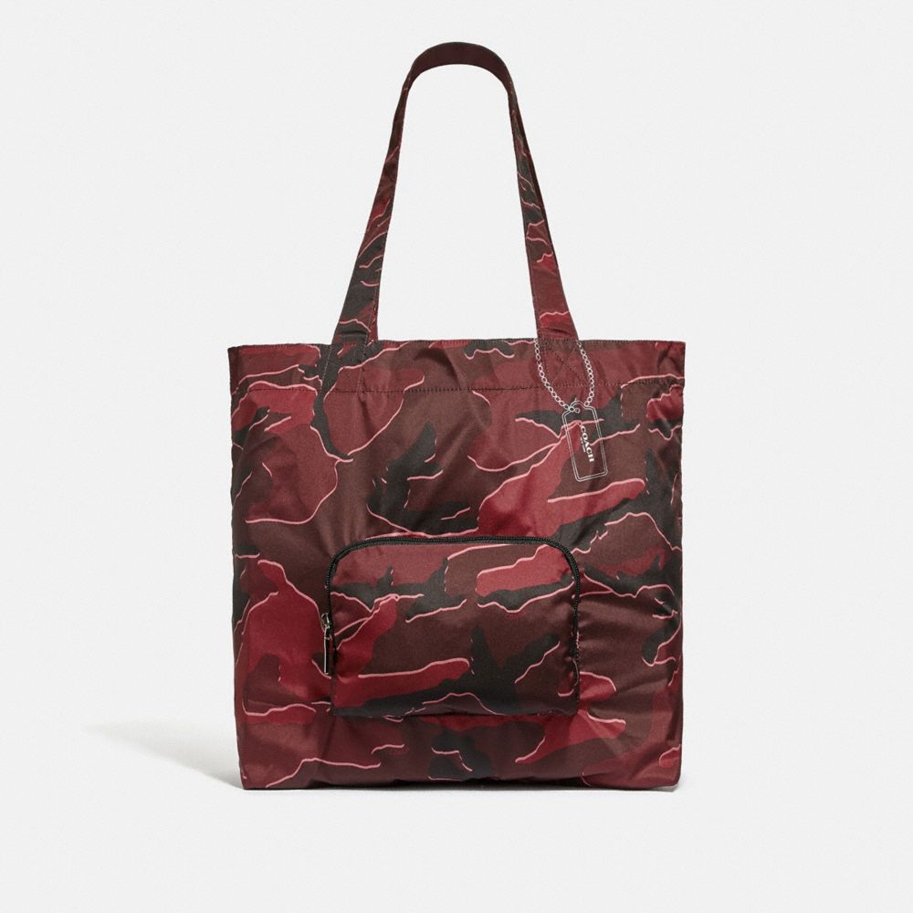 COACH® Outlet | Packable Tote With Wild Camo Print