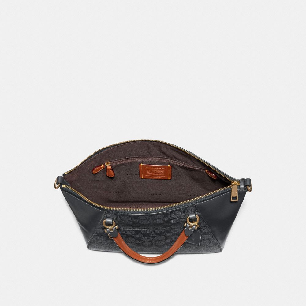 Prairie satchel in signature canvas coach outlet sale