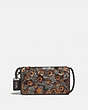 COACH®,DINKY WITH LEATHER SEQUIN,Leather,Mini,Black Copper/Black,Front View