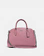 COACH®,SAGE CARRYALL,PU Split Leather,Large,Silver/DUSTY ROSE,Front View